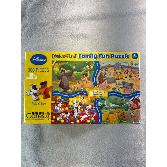 Disney Look & Find Family Fun Puzzle 300 Pieces 3+ Years Kohls Cares Classics - Picture 8 of 10